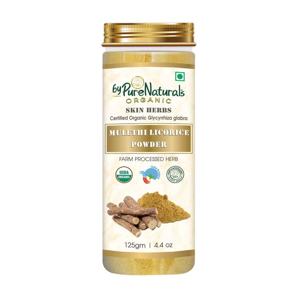 byPureNaturals Organic Mulethi Licorice Powder | Grocsy