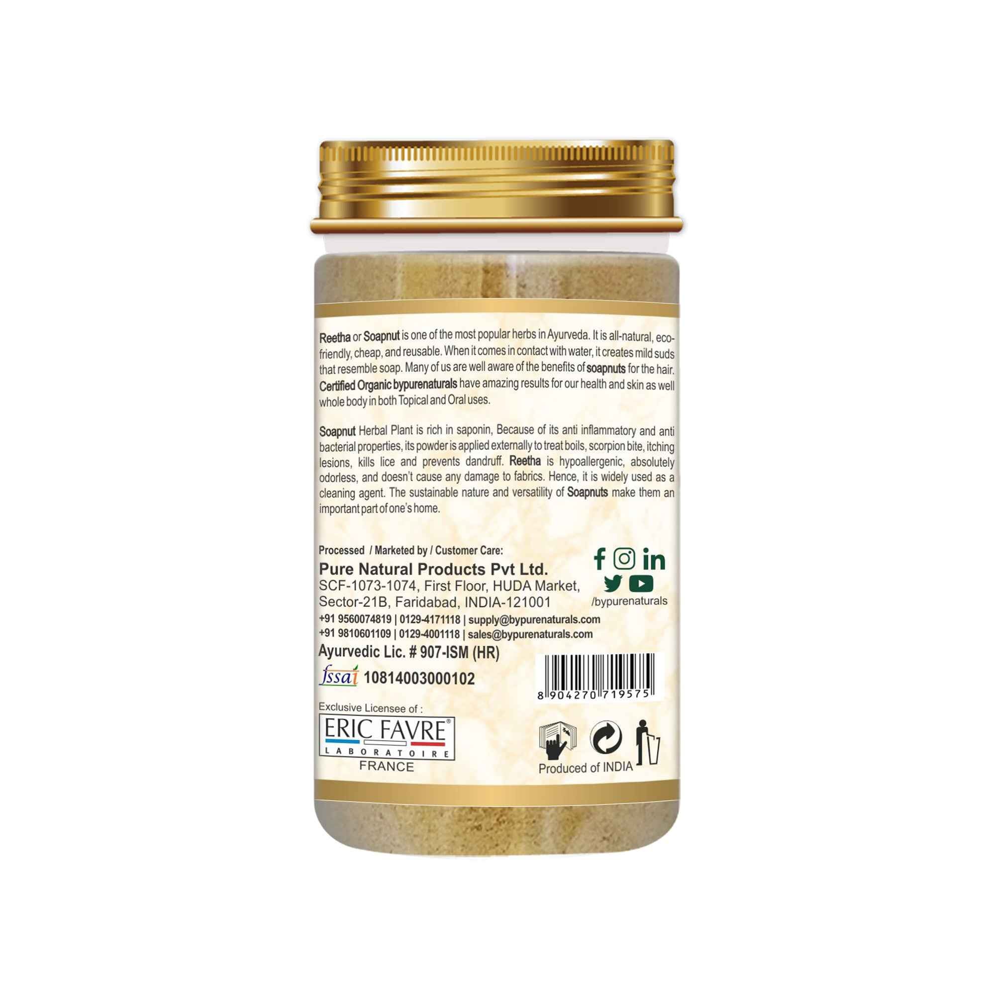 byPureNaturals Organic Reetha Powder | Grocsy