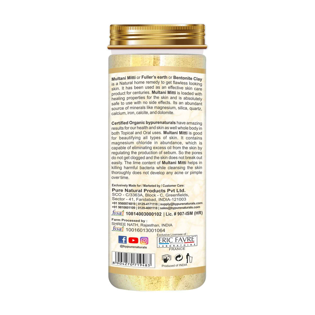 byPureNaturals Organic Multani Mitti Powder | Grocsy