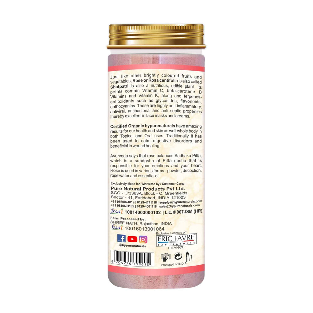 byPureNaturals Organic Rose Petals Powder | Grocsy