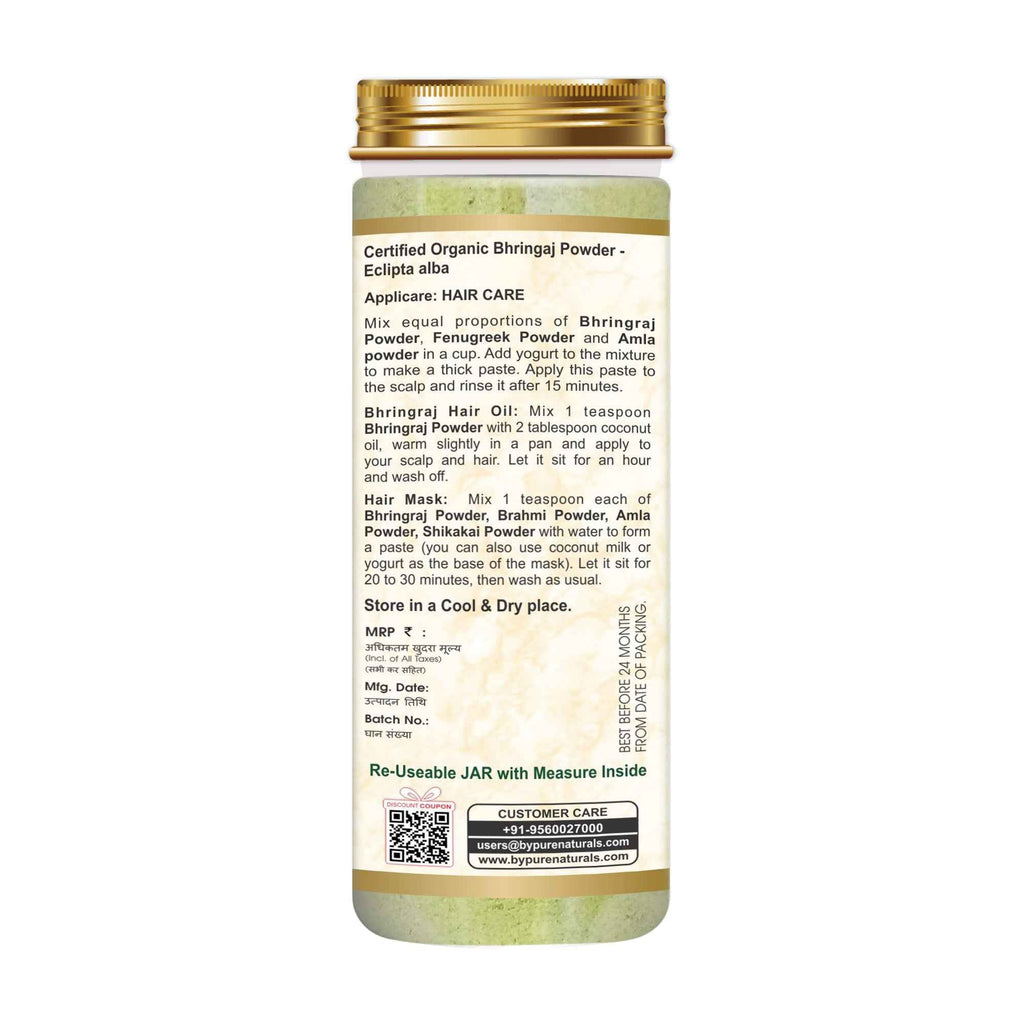 byPureNaturals Organic Bhringraj Powder | Grocsy