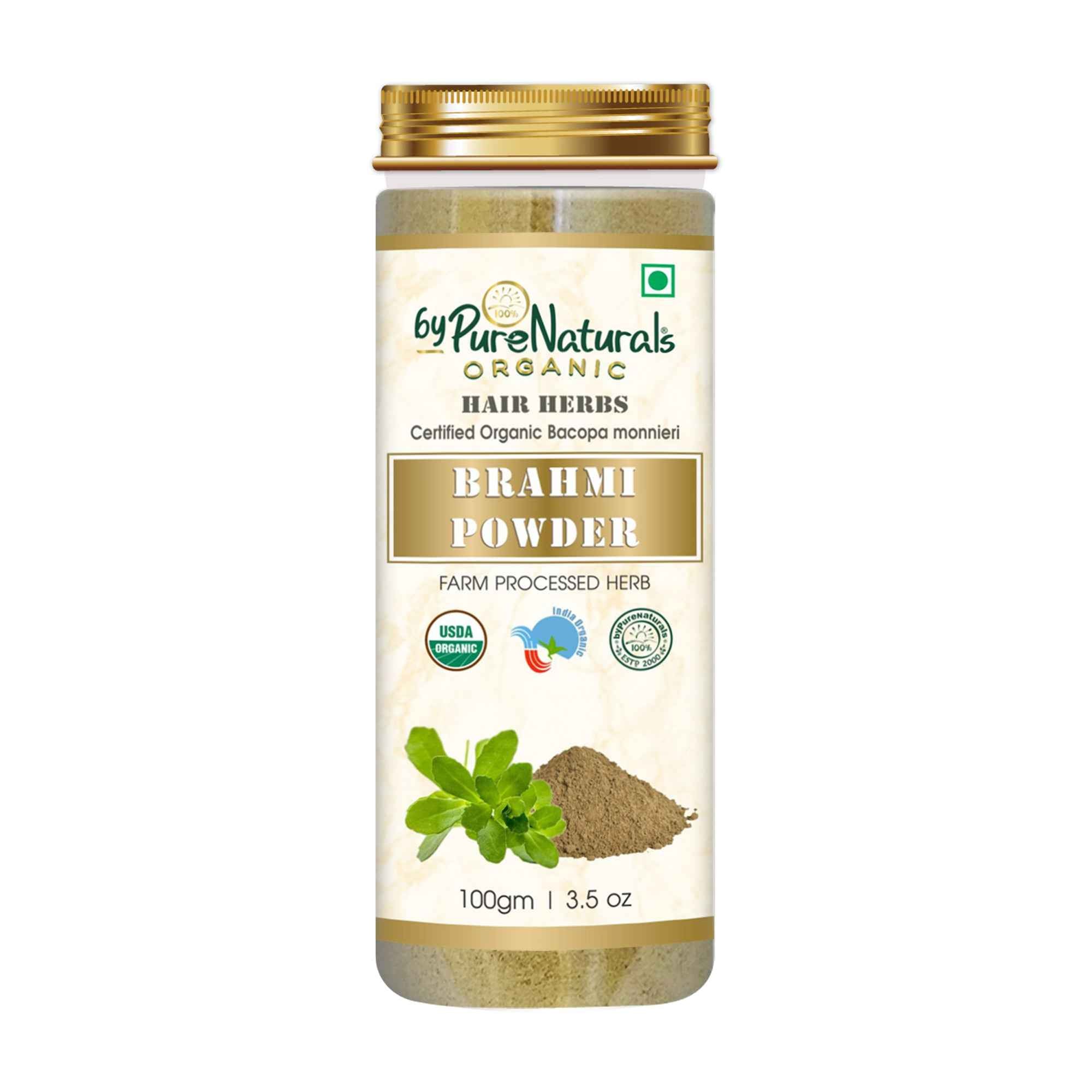 byPureNaturals Organic Brahmi Powder | Grocsy