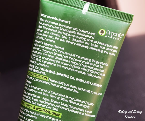 Organic Harvest Acne Control Face Wash | Grocsy
