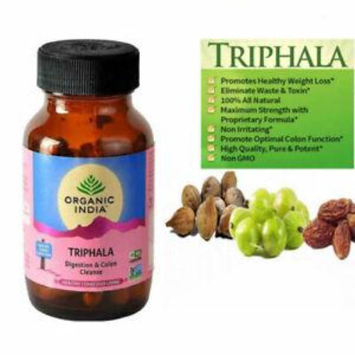 Organic India Triphala Capsules | Grocsy