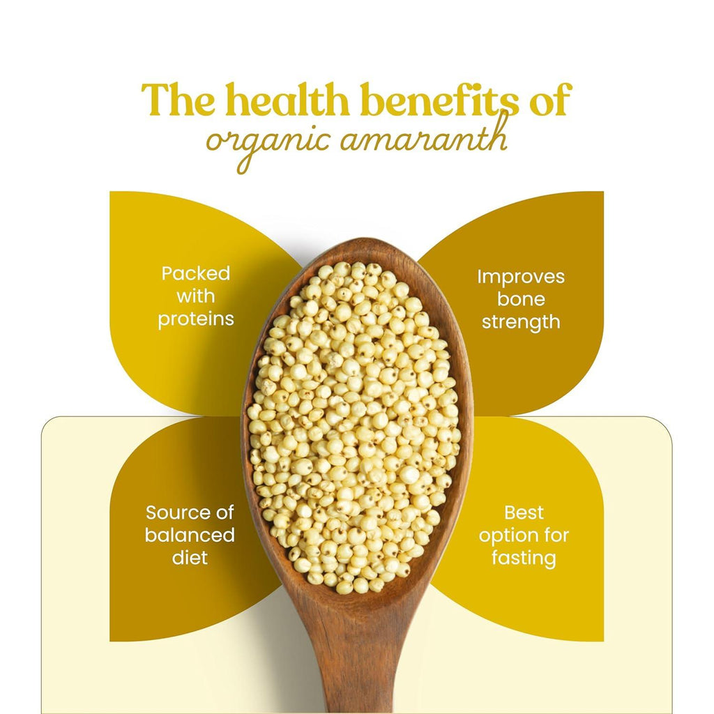 Bharat Vedica Organic Amaranth - Organic Rajgira | Grocsy