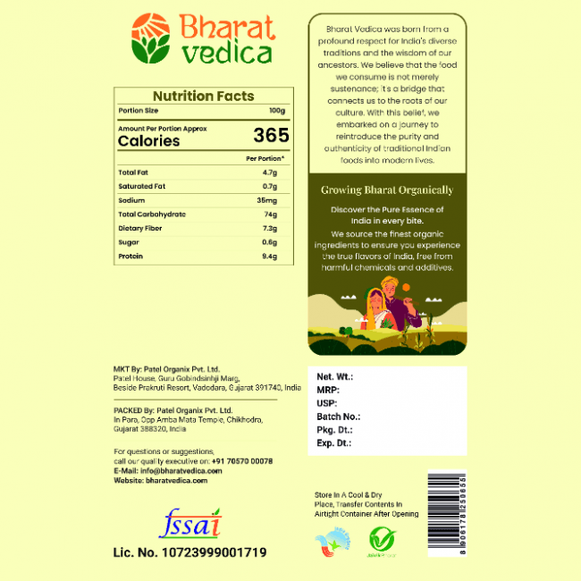 Bharat Vedica Organic Corn - Organic Makka | Grocsy