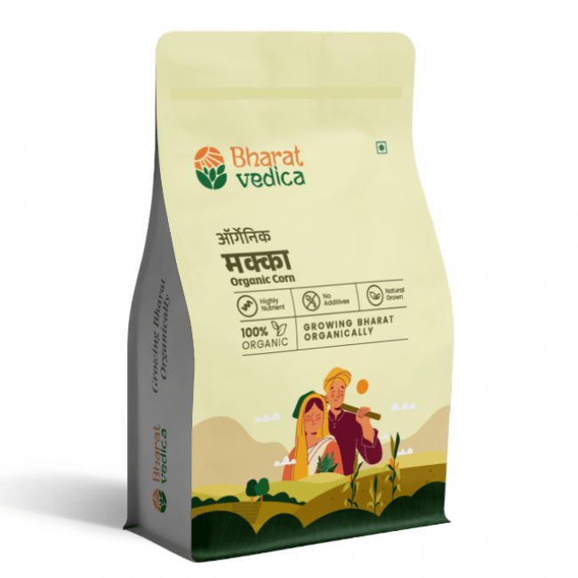 Bharat Vedica Organic Corn - Organic Makka | Grocsy