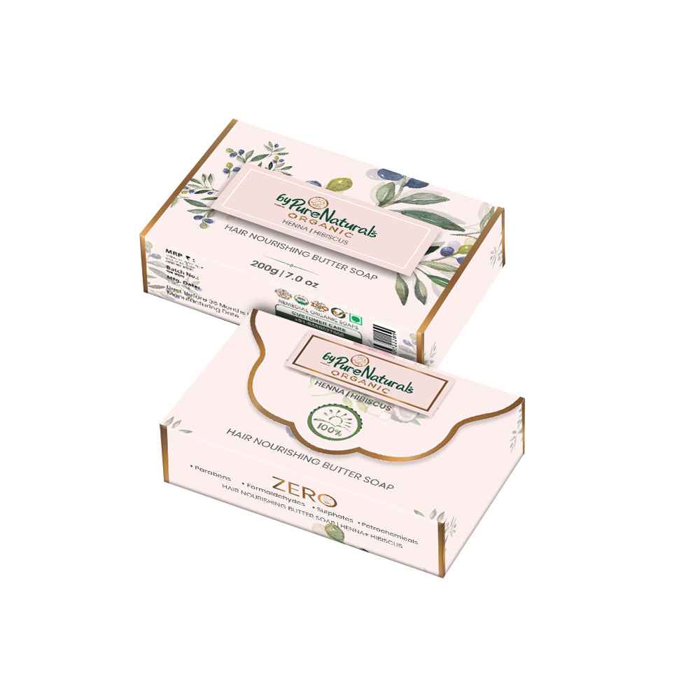 byPureNaturals Organic Shea Butter Henna & Hibiscus Soap | Grocsy