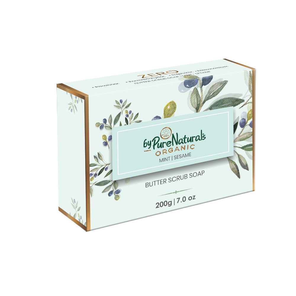 byPureNaturals Organic Shea Butter Mint & Sesame Soap | Grocsy