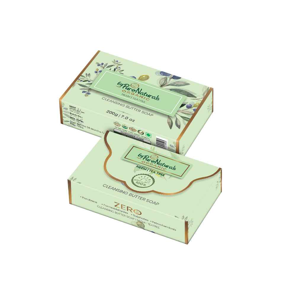 byPureNaturals Organic Shea Butter Neem & Tea Tree Soap | Grocsy