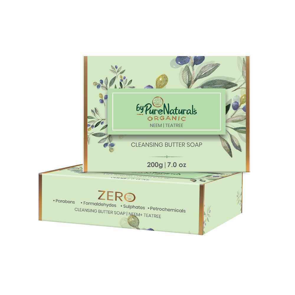 byPureNaturals Organic Shea Butter Neem & Tea Tree Soap | Grocsy