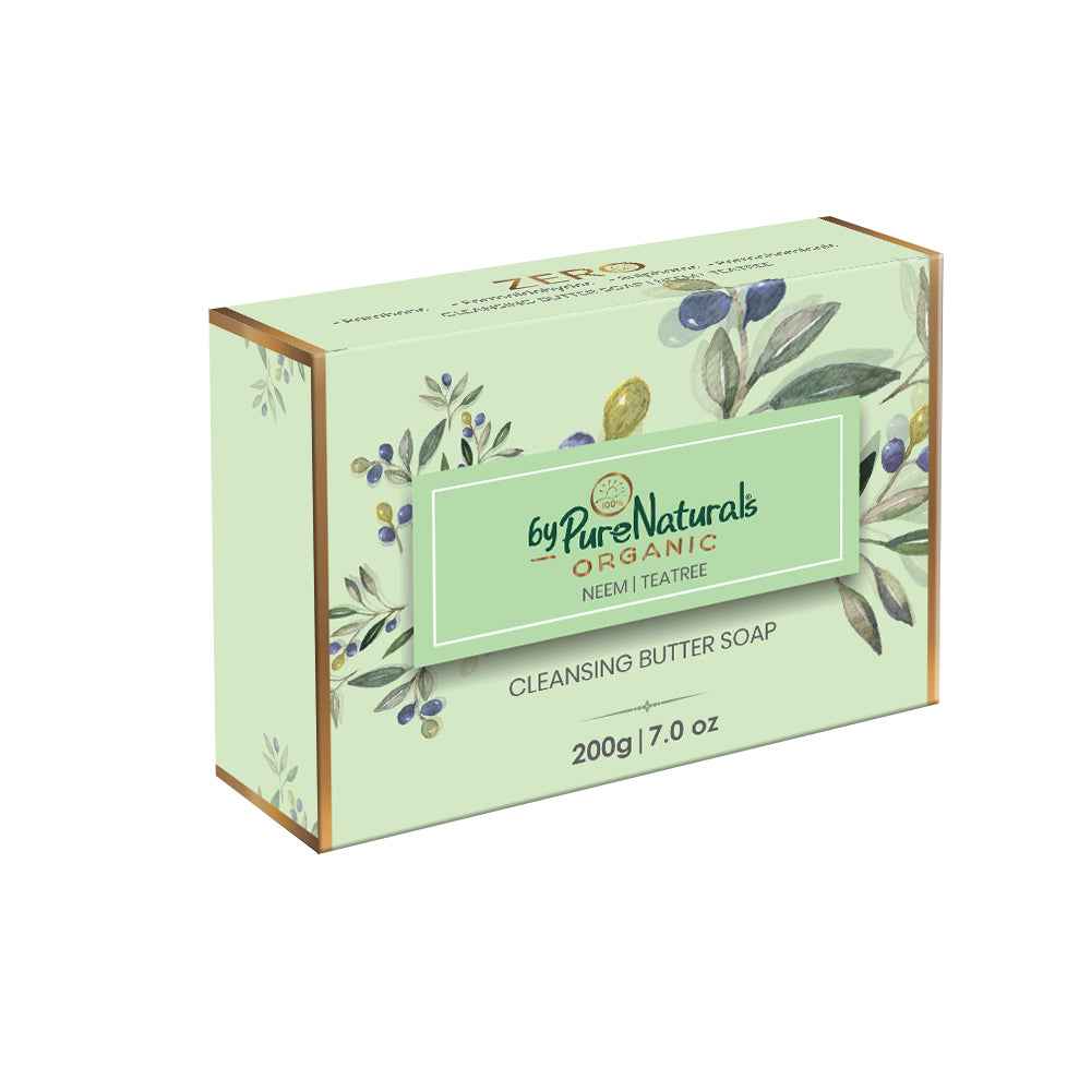 byPureNaturals Organic Shea Butter Neem & Tea Tree Soap | Grocsy
