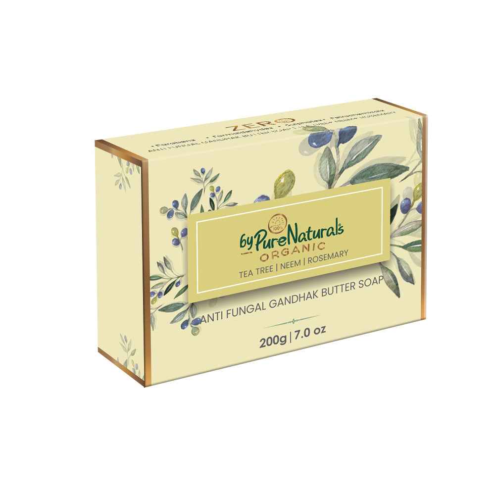 byPureNaturals Organic Shea Butter Neem Tea Tree & Rosemary Soap | Grocsy