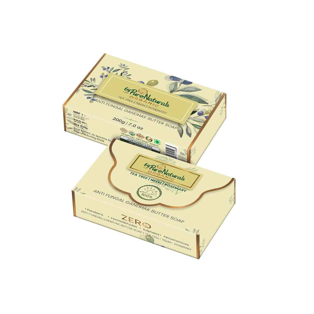 byPureNaturals Organic Shea Butter Neem Tea Tree & Rosemary Soap | Grocsy