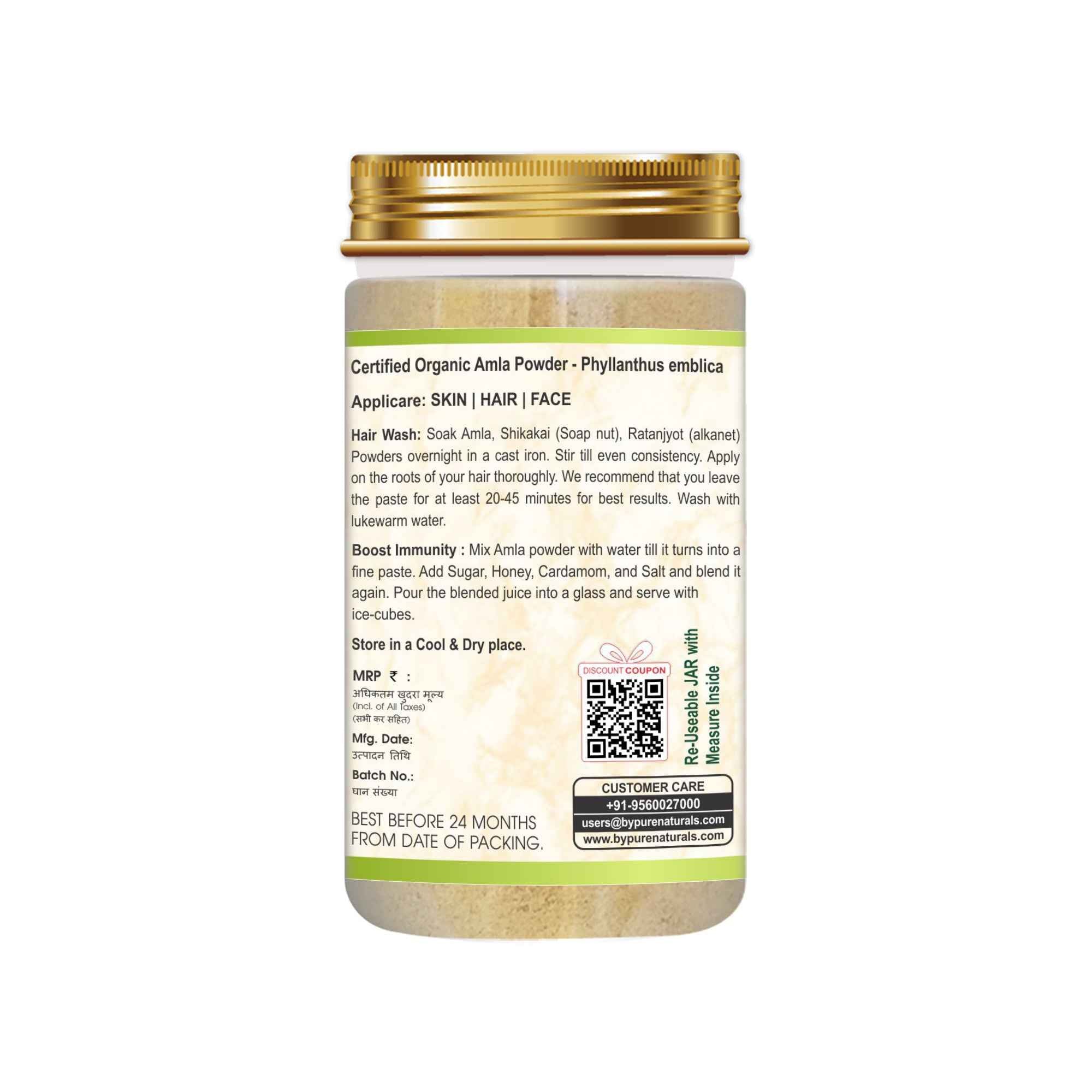 byPureNaturals Organic Amla Powder | Grocsy