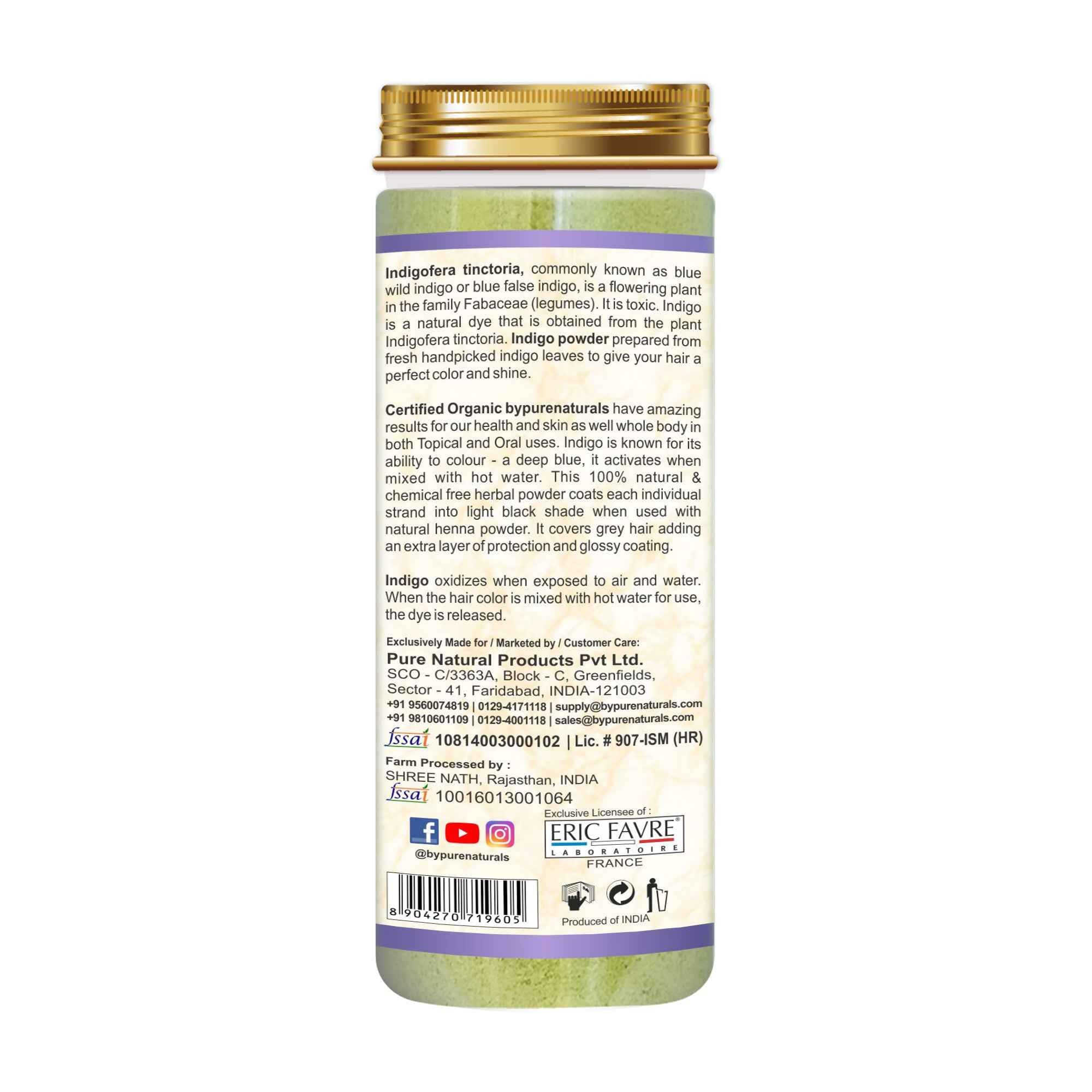 byPureNaturals Organic Indigo Powder | Grocsy