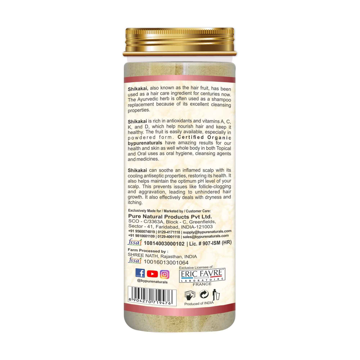 byPureNaturals Organic Red Shikakai Powder | Grocsy