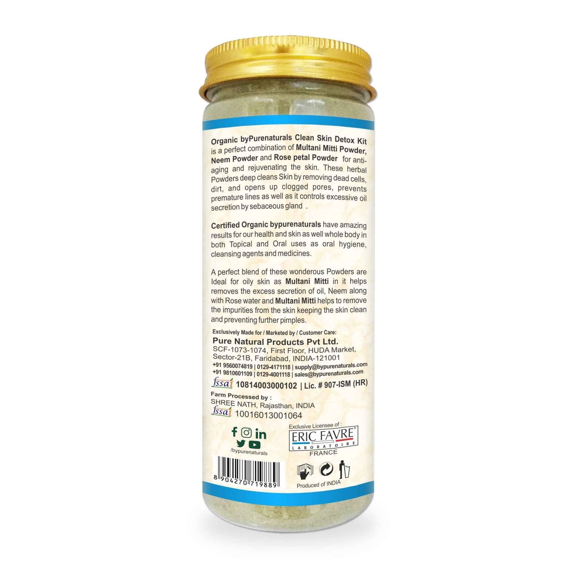 byPureNaturals Organic Skin Detox Kit | Grocsy