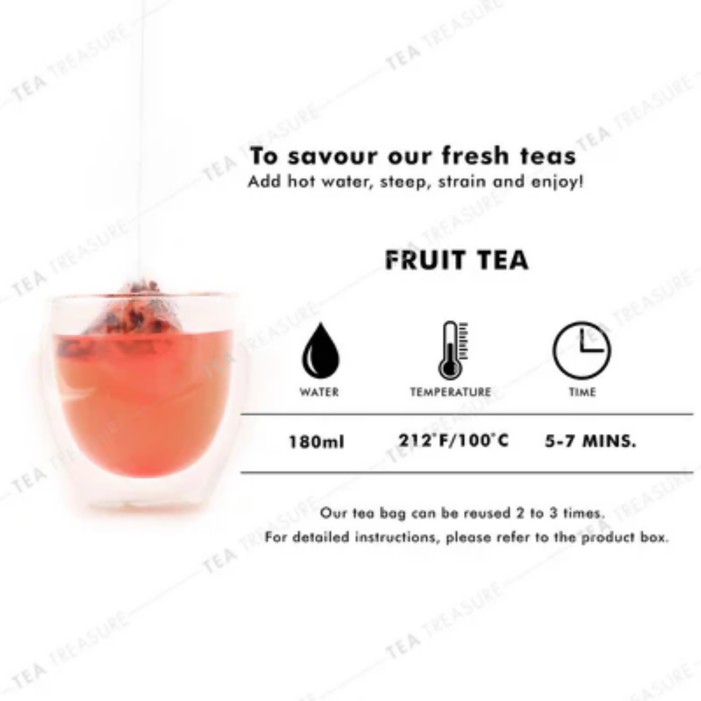 Tea Treasure Berry Blast Fruit Tea Bags | Grocsy