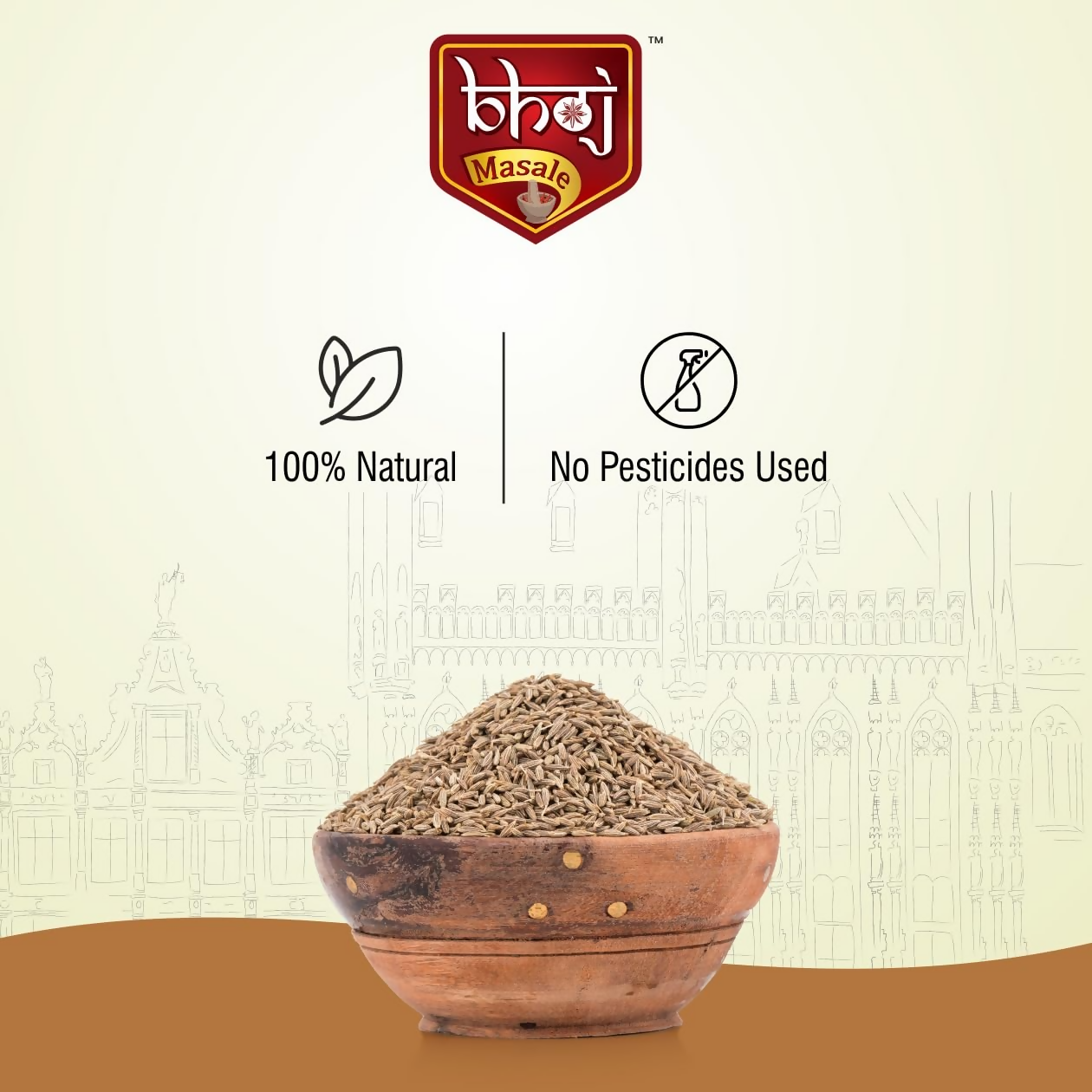 Bhoj Masale Fresh and Natural Roasted Cumin Powder | Grocsy