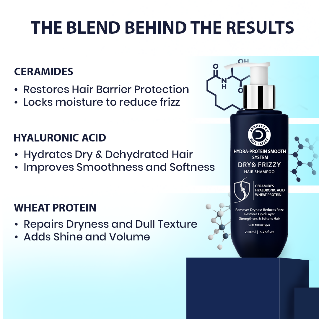 Dermistry Ceramides Hyaluronic Acid Protein Shampoo | Grocsy