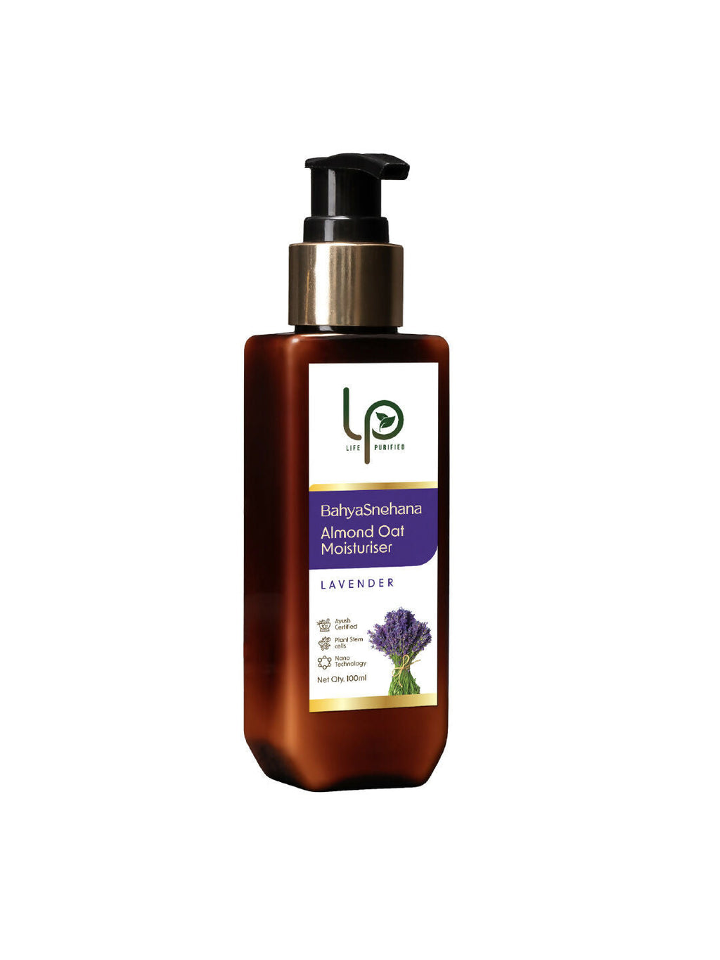 Life Purified Bahyasnehana Almond Oat Moisturiser - Body Lotion - Lavender | Grocsy