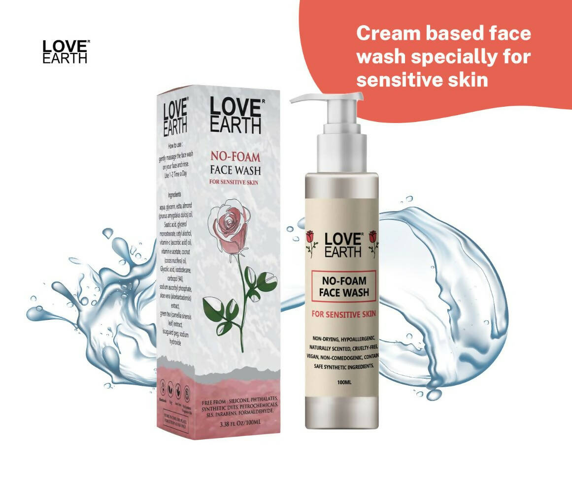 Love Earth No Foam Face Wash | Grocsy