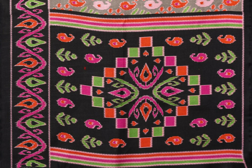 Vamika Black Printed Art Silk Saree | Grocsy