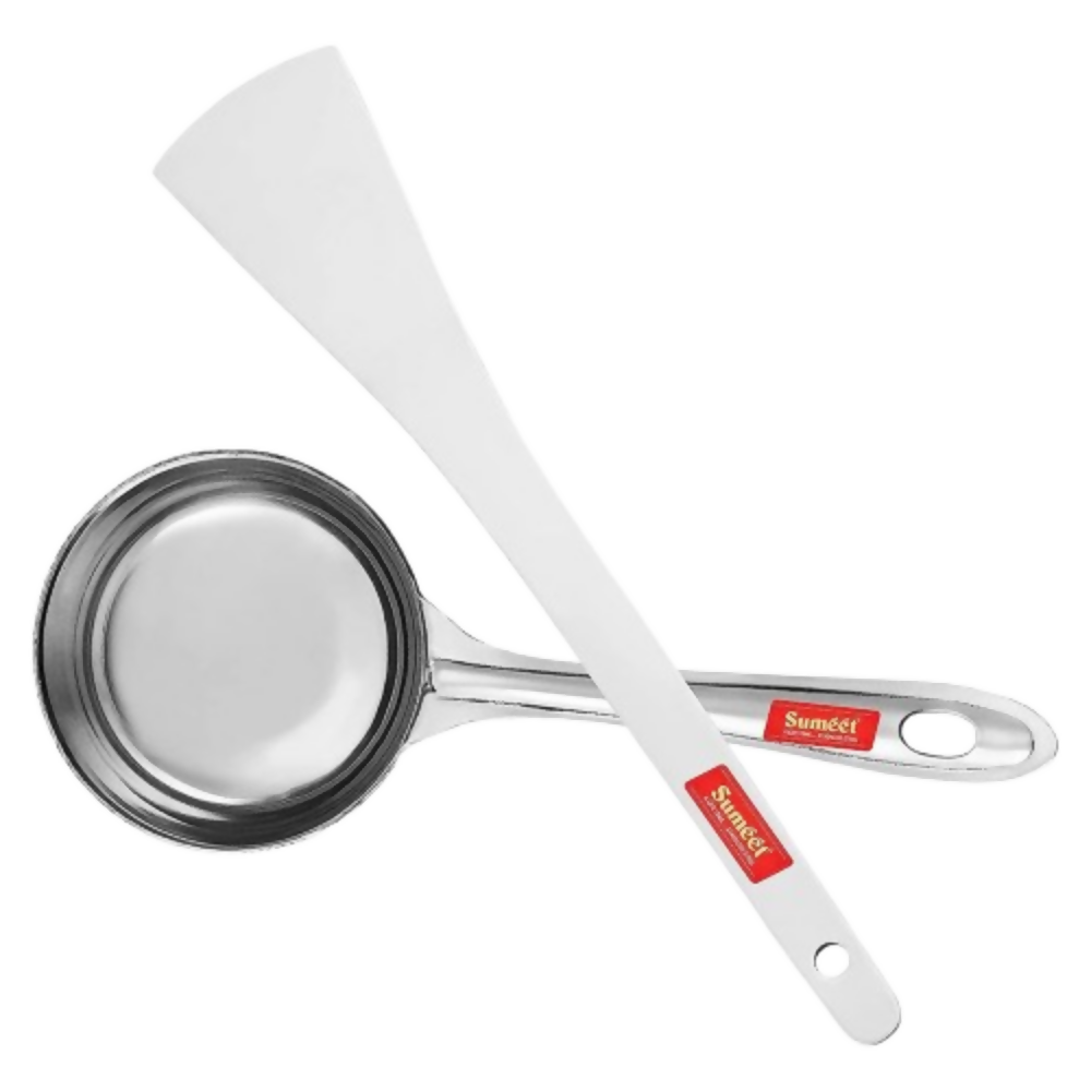 Sumeet Stainless Steel Perfect Dosa Making Spoon/Ladle Set | Grocsy