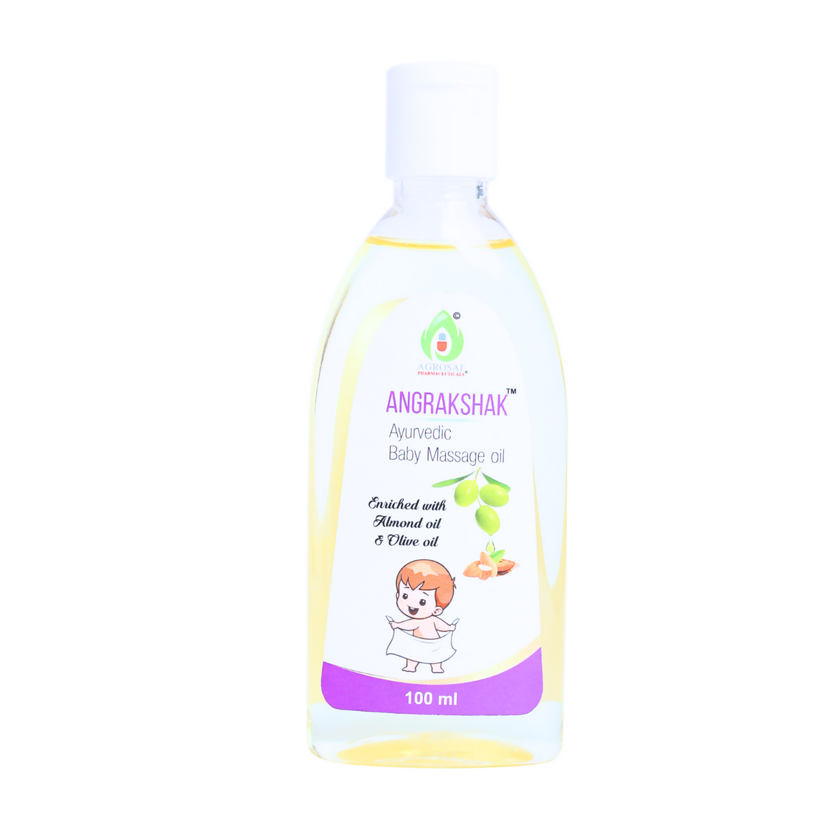 Agrosaf Ang Rakshak Baby Massage Oil | Grocsy