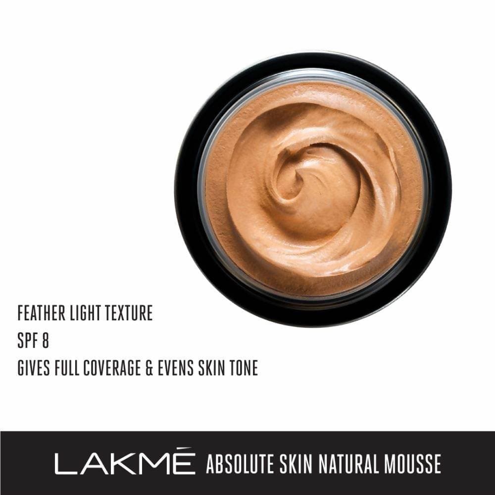 Lakme Absolute Skin Natural Mousse - Golden Light | Grocsy