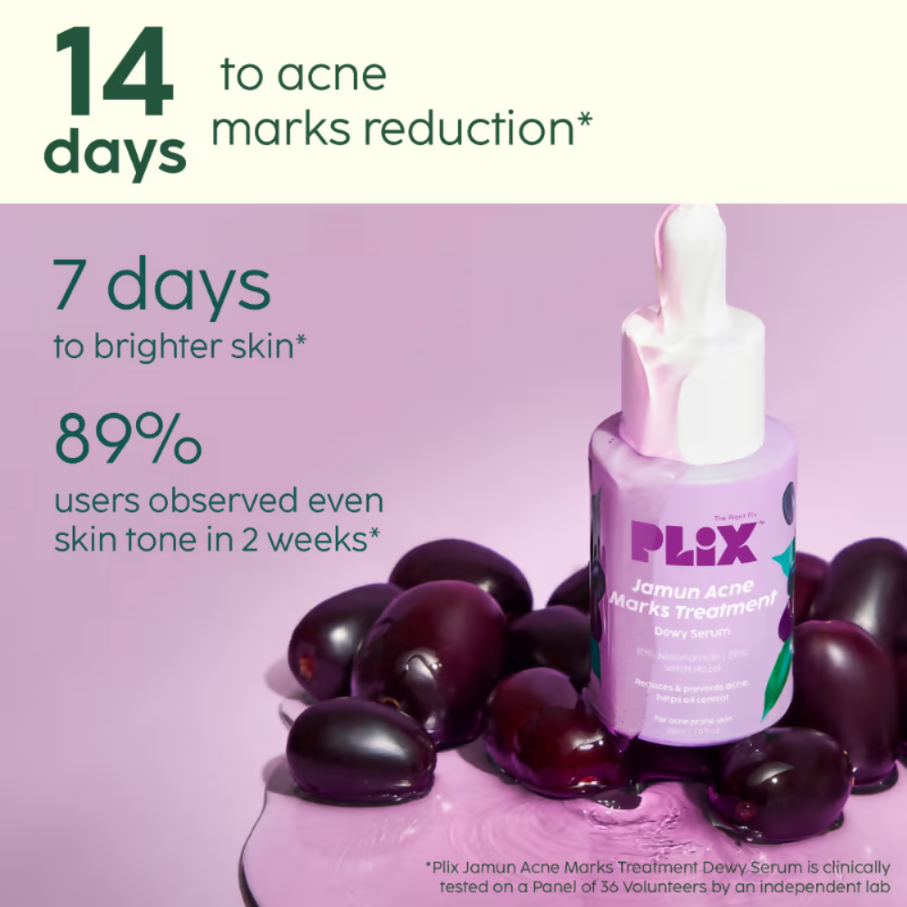 PLIX The Plant Fix 2% Acne Buster Moisturizer & 10% Niacinamide Serum | Grocsy