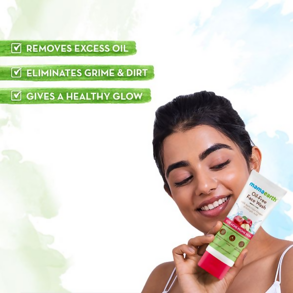Mamaearth Oil-Free Face Wash with Apple Cider Vinegar & Salicylic Acid | Grocsy
