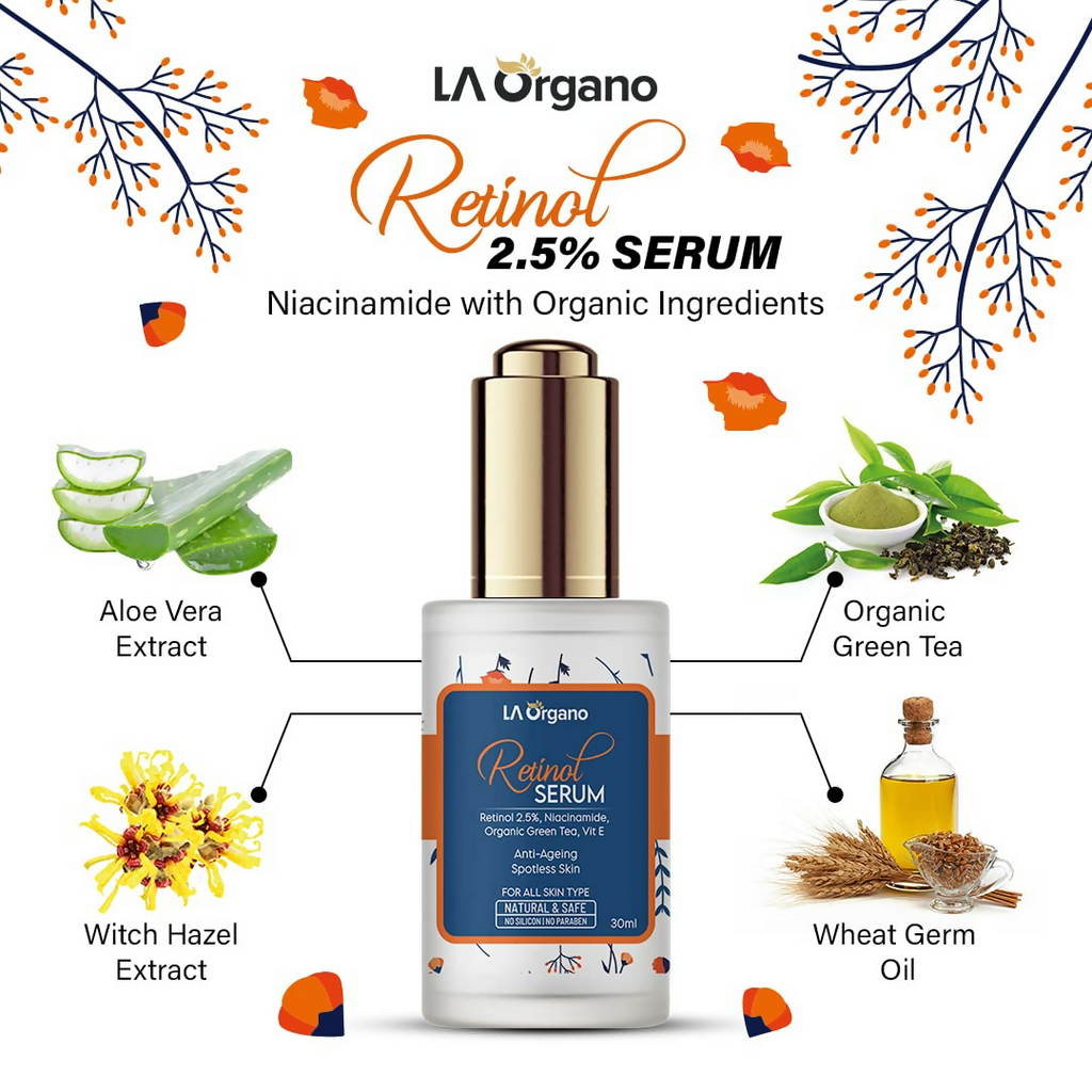 LA Organo 2.5% Retinol Face Serum | Grocsy