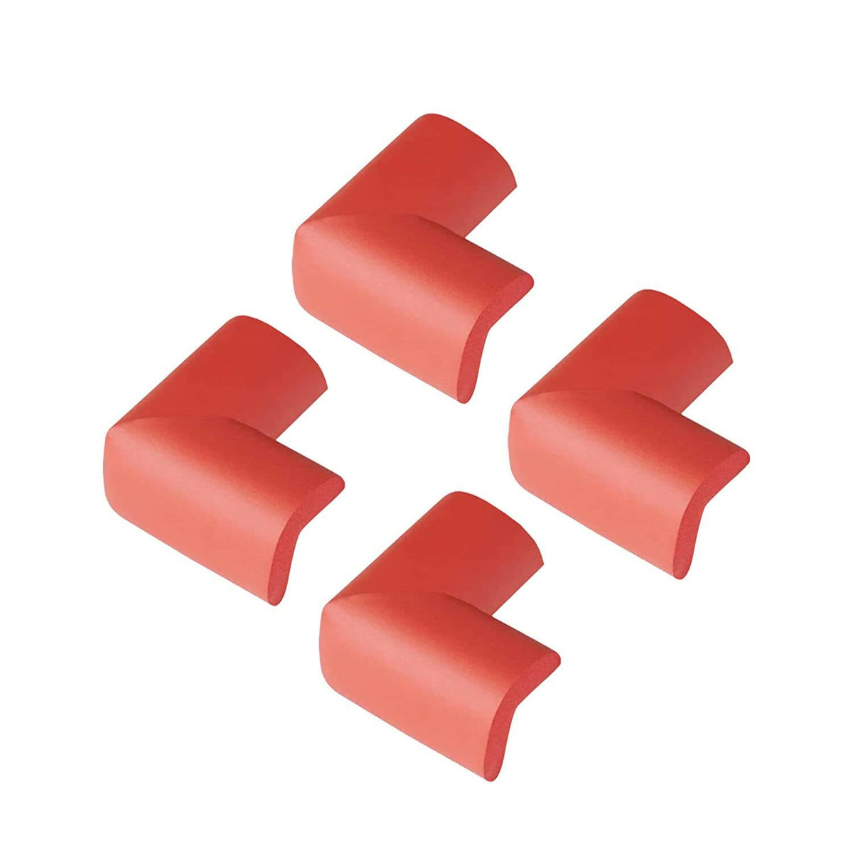Safe-O-Kid High Quality High Density L-Shaped Medium Nbr Corner Cushions - Red | Grocsy
