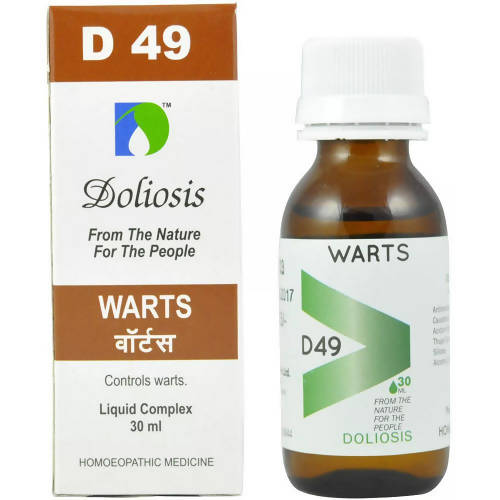 Doliosis Homeopathy D49 Warts Drops | Grocsy