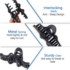 Bronson Professional Hair Claw Clip Hair Clutcher - Matte Black | Grocsy