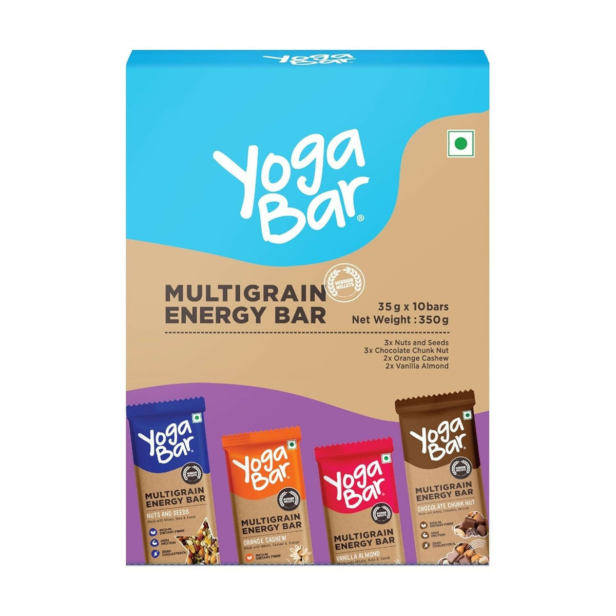 Yoga Bar Multigrain Energy Bar Combo | Grocsy