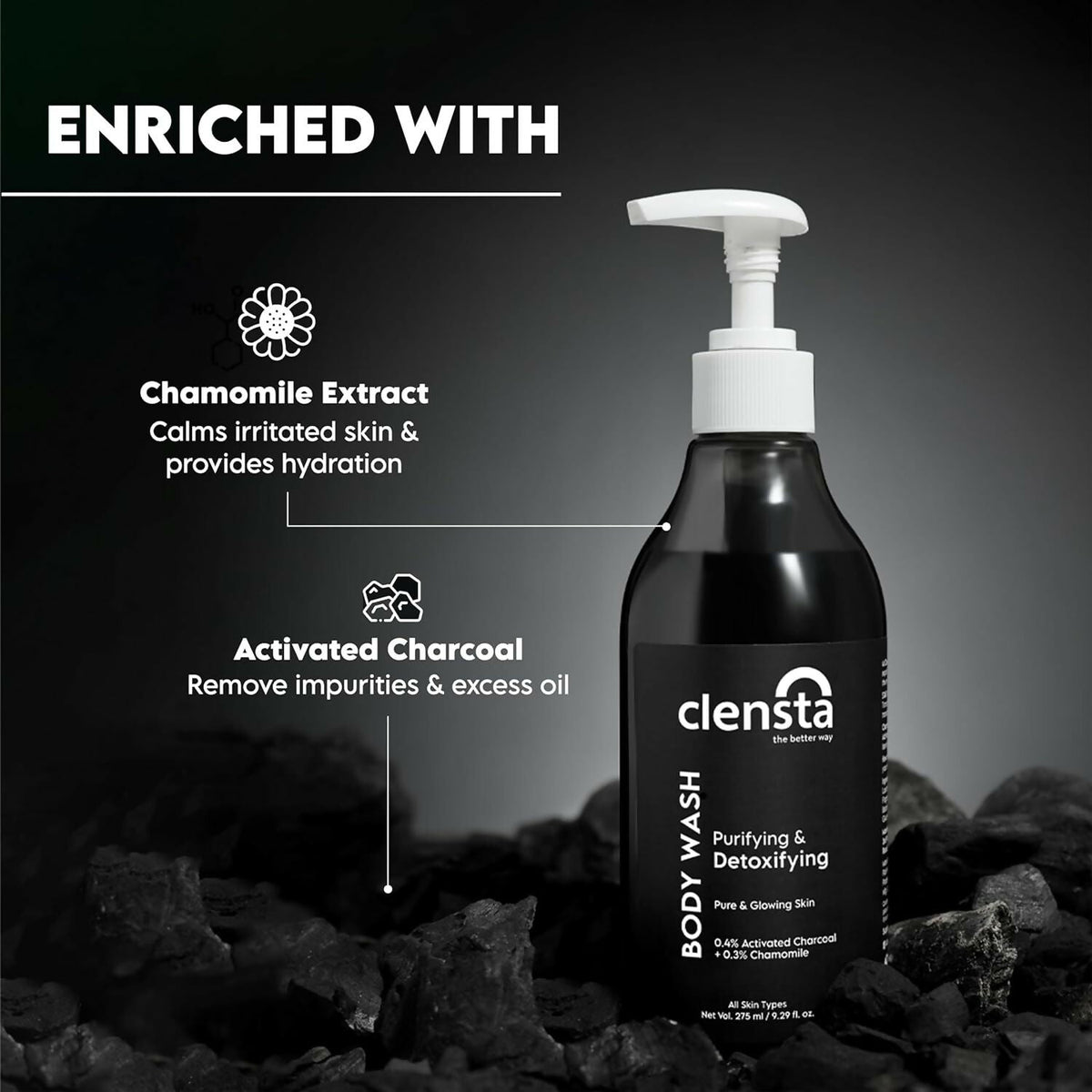 Clensta Purifying & Detoxifying Body Wash | Grocsy