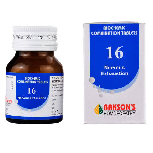 Bakson's Homeopathy Biochemic Combination 16 Tablets | Grocsy