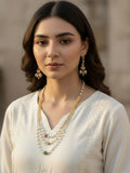 NVR Women Gold Plated Multicolour Artificial Beads Necklace with Earrings | Grocsy