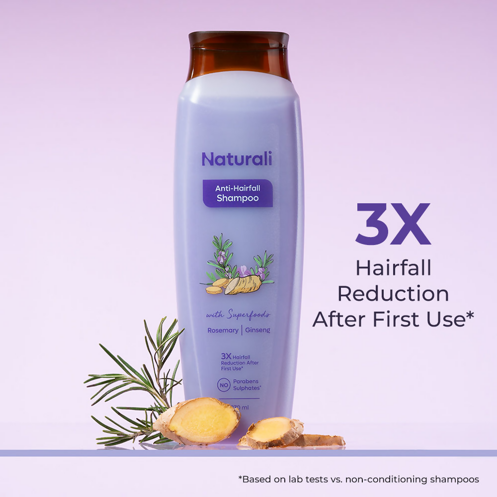 Naturali Anti-Hairfall Shampoo with Rosemary Oil & Ginseng Extract | Grocsy