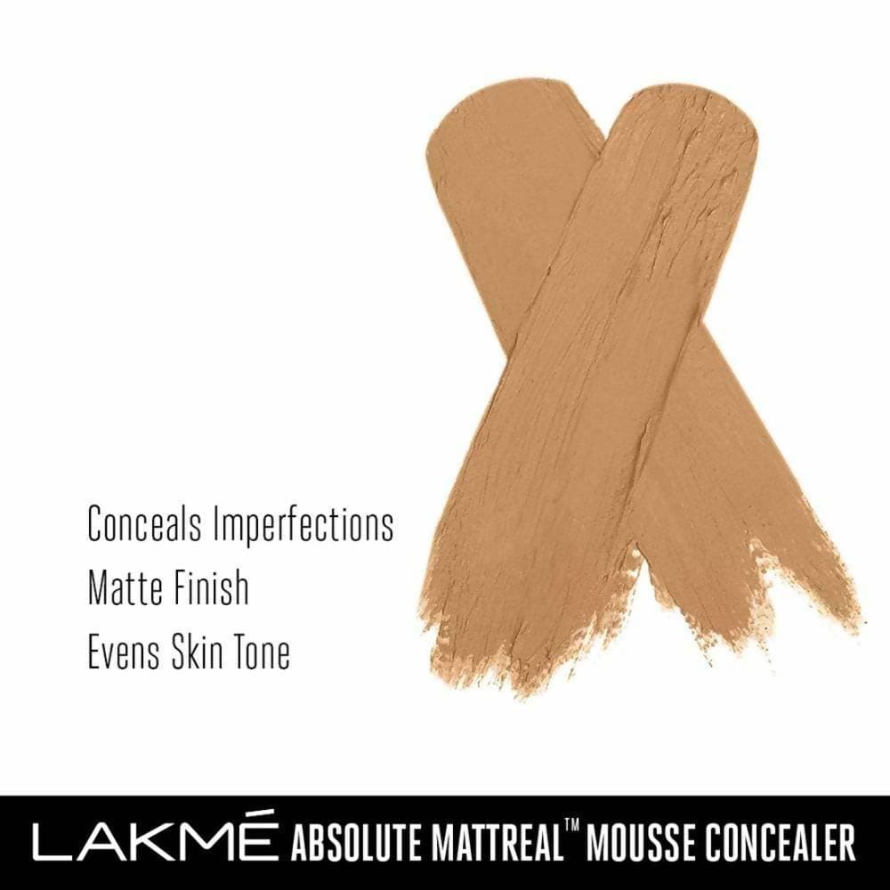 Lakme Absolute Mattereal Mousse Concealer - Toffee | Grocsy