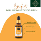 Indie Bae Crafted For Indian Skin: Grow Young Serum with Vitamin C and Fision Glowplex | Grocsy