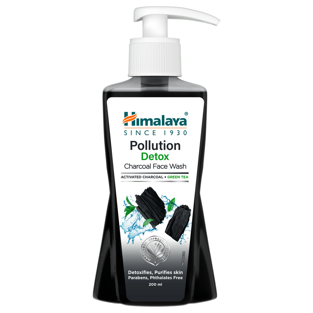 Himalaya Herbals Pollution Detox Charcoal Face Wash | Grocsy