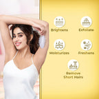 VI-JOHN Women Feather Touch Haldi & Chandan Hair Removal Cream for Women For Normal Skin, Suitable for Legs, Underarms, Bikini Line, Arms | Grocsy