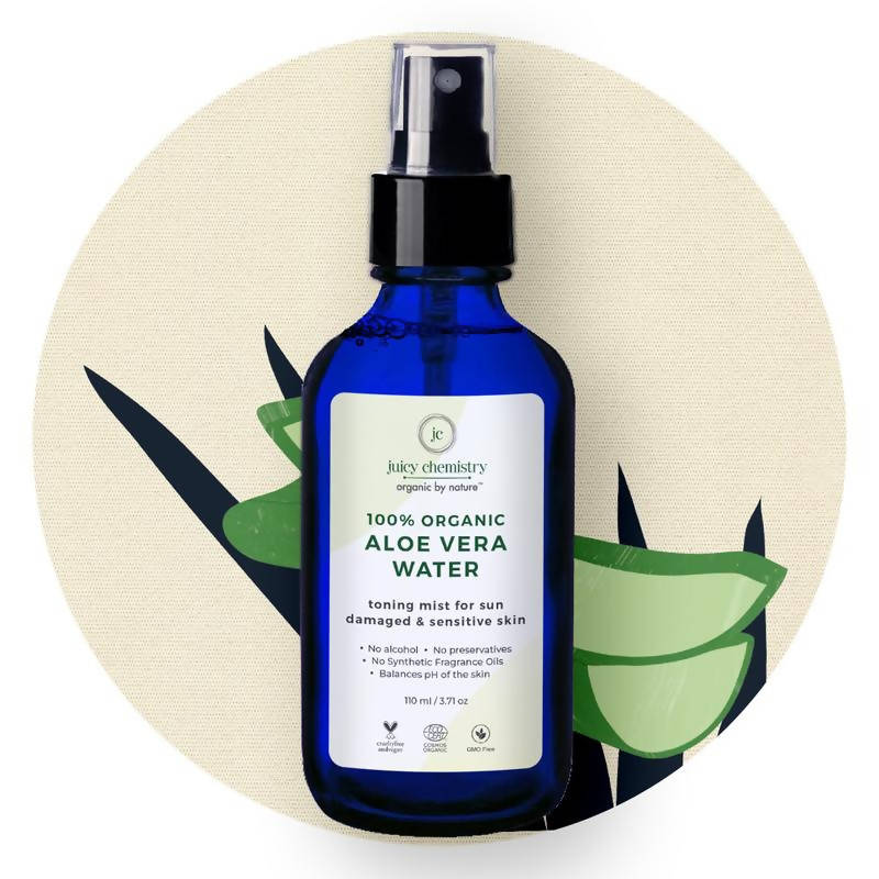 Juicy Chemistry Aloe Vera Water Toner for Sensitive Skin | Grocsy