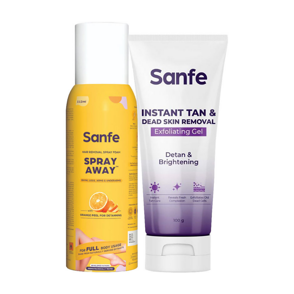 Sanfe Tan & Hair Removal Combo | Grocsy