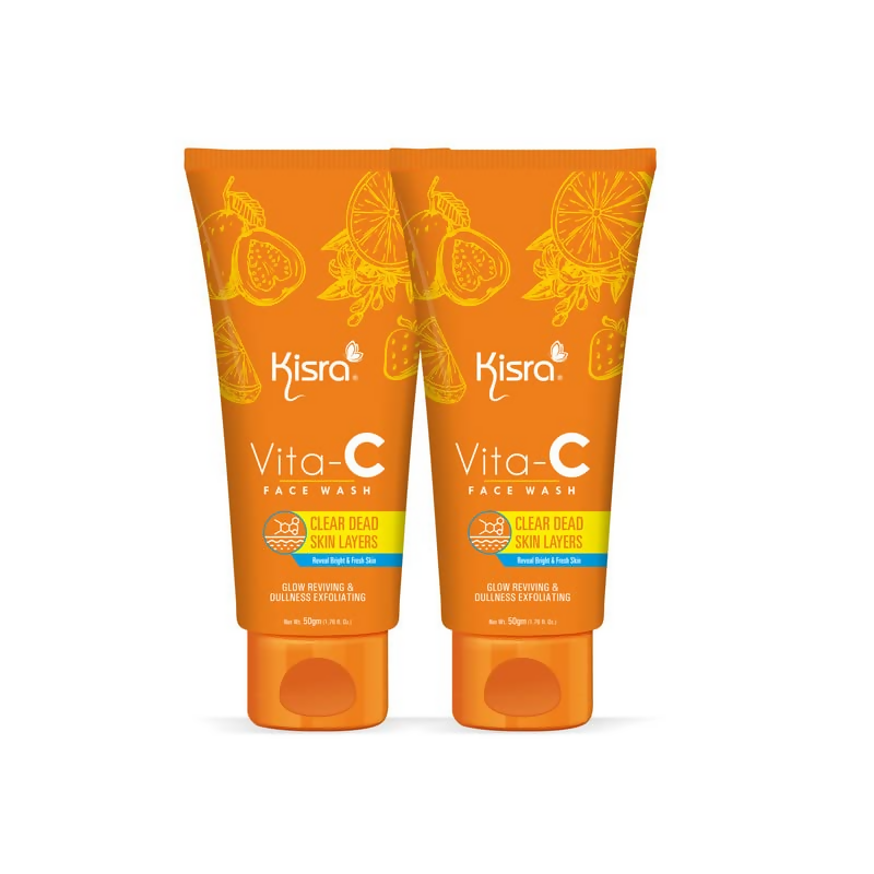 Kisra Vita-C Daily Glow Natural Face Wash | Grocsy