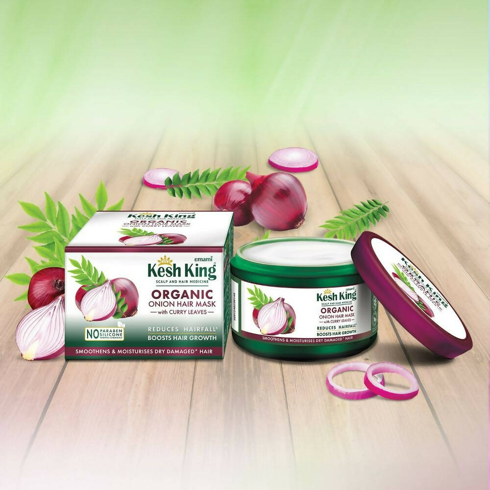 Kesh King Organic Onion Hair Mask With Curry Leaves | Grocsy